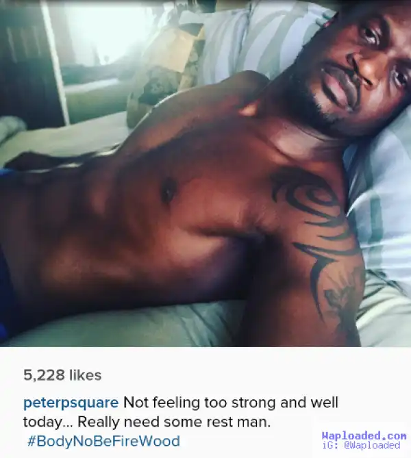 Peter Okoye Announces Illness With A Sexy Photo